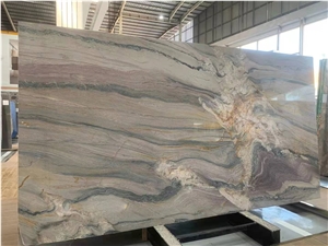 Natural Stone Polished Macaubas Fantasy Quartzite Slab