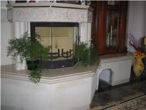 Vratza Limestone Fireplace Mantels