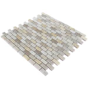 Tumbled Travertine Mosaic Tiles