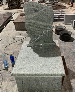 Viscont White Granite Tombstone,Monument,Gravestone