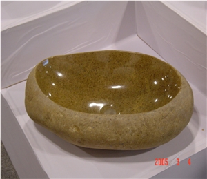 Cheap Golden Washbasin Marble Basin Stone Sink Bathroom