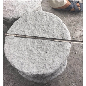Round Grey Granite Step Stone Walkway Paver Stone