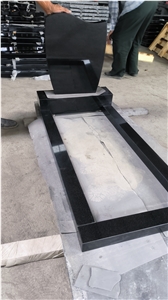 Shanxi Black Granite Russian Style Tombstone Monuments