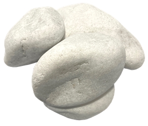 Kozani White Marble Tumbled Pebble Stone