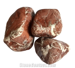 Rouge Royal  Pebbles- Red Marble Pebble Stone