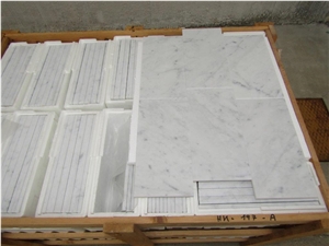 Bianco Carrara C 1Cm Marble Tiles