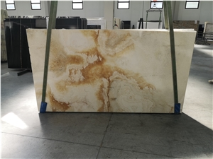 Onice Cappuccino Onyx Book Matched Slab