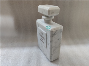 China New Carrara White Marble Perfume Bottles Craft