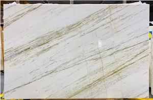 Natural White Onyx Backlit Big Slabs With Flowing Veins