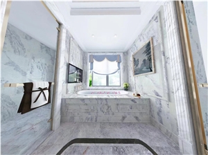 Beautiful And Good Quality White Marble Slab Tile For Wall