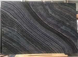 Black Wood Vein Marble,Zebra Black, Wooden Black Stone Slabs