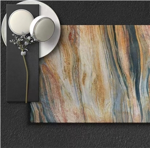 Blue Brown Grey White Natural Stone For Background