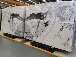 Landscaping White Marble Polishing Slabs For Background Wall