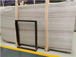 White Crystal Wood Vein Marble,Hebei White Wooden Slabs