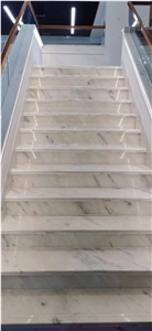 White  Gold Blue Stone Stair Steps Cheap Price
