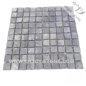 G684 Black Basalt Cobble Stone Pavers With Top Flamed