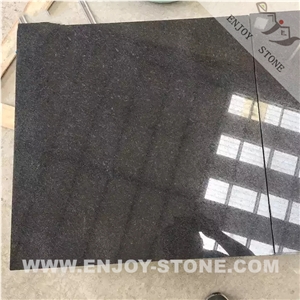 Polished New G684 Black Granite Slabs And Tiles