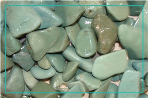 Green Marbel Chips-Iranian Stone River Pebbles