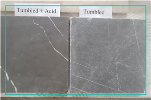 Tumbled Grey-Black Marble Tiles