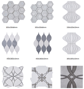 Beautiful Design! Mosaic Marble Tiles, Customer Size