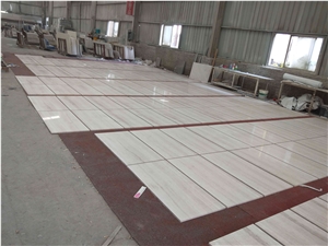 Cheapes ! White Wood Grain Marble, Best Price