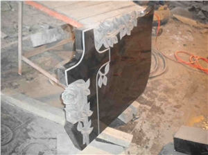 Customer Design, Black Granite Cross Tombstone& Gravestone