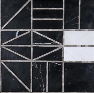 Water-Jet Marble Mosaic, Nice Design, Own Factory