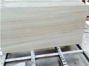 White Wood Grain Marble, Polished, Customer Size