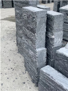 Dark Granite Wall Stone Nero Santiago Retaining Wall Blocks