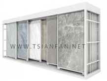 Showroom Sliding Stone Slab Display Rack