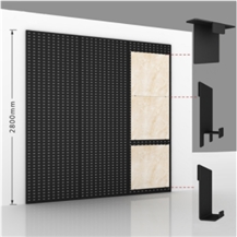 Wall-Mounted Ceramic Tile Plate Metal Display Stand