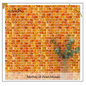 UNION DECO Dyed Color Mother Of Pearl Mosaic MOP Wall Tiles