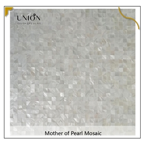 UNION DECO Mother Of Pearl Mini Square Seamless Mosaic Tile