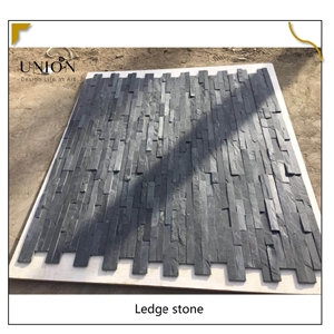 UNION DECO Black Slate Culture Stone 15X55cm Stone Veneer