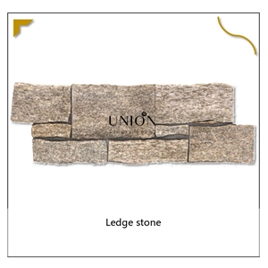 UNION DECO Granite Stone Cladding Stacked Ledger Stone Panel