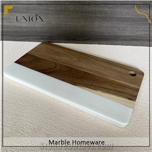 UNION DECO Marble Chopping Board For Bread As Serving Trays