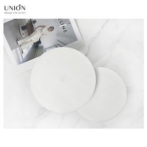 UNION DECO Marble Cupcake Stand Set Of 2 Round Dessert Stand