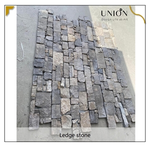 UNION DECO Stacked Stone Coffee Brown Marble Stone Cladding