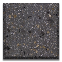 Atlantic Grey Color Precast Terrazzo Slabs & Tiles