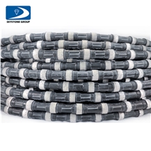 GQR 12.4Mm Quarry Wire Saw Fixed By Rubber With 38/40 Beads