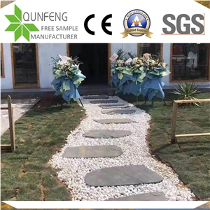 China Black Irregular Stone Garden Stepping Pavement Slate