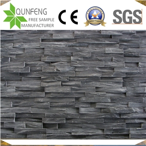China Black Ledgestone Panel Slate Exterior Wall Cladding