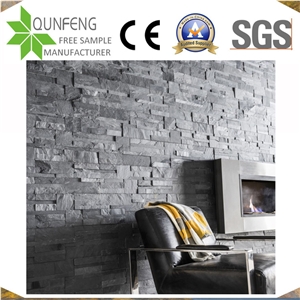 China Black Stone Interior/Exterior Slate Wall Decoration