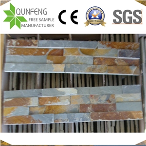 Jiangxi Rusty Slate Wall Cladding Stacked Ledger Stone