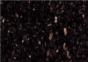 Good Quality Black Galaxy Polished Granite Slab