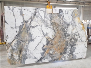 Invisible Gold Marble Slabs