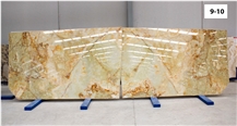 Pistachio Onyx, Bookmatched Slabs