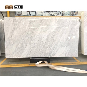 Wholesale Carrara White Marble Slab For Interior Floor Decor