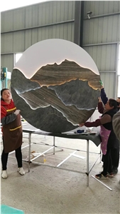 Ultra Thin Flexible Stone Panel Lightweight Laminated Veneer