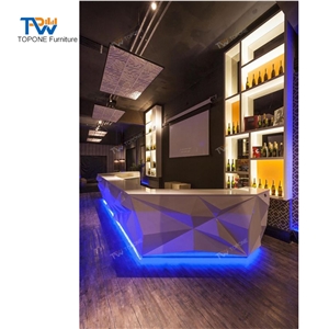 Custom Marble Led Furniture Restaurant Nightclub Bar Counter